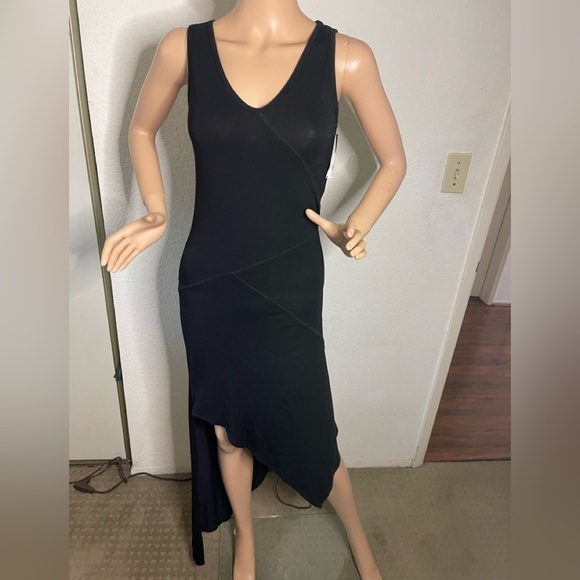 GO Couture Asymmetrical-Hem Sleeveless black Dress large NWT - Picture 6 of 6